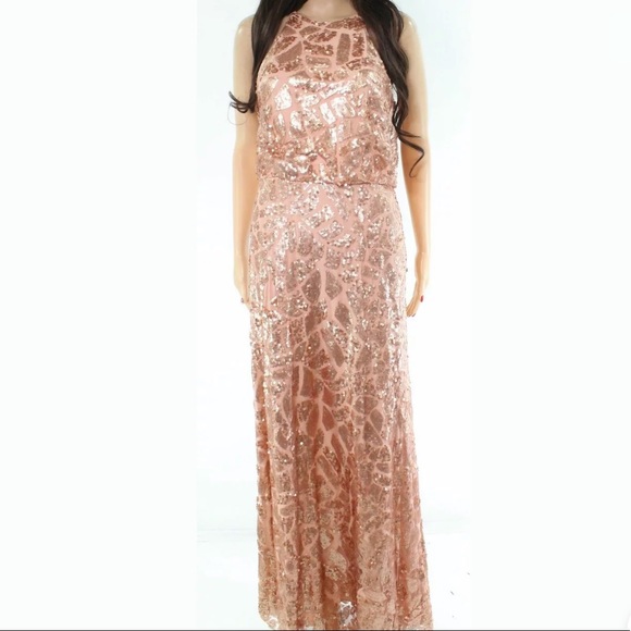 Donna Morgan Sequin Patterned Maxi - Picture 2 of 4